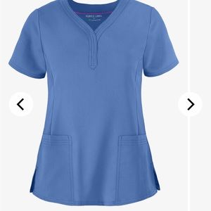 Healing hands purple label Jane scrub top ceil blue XL